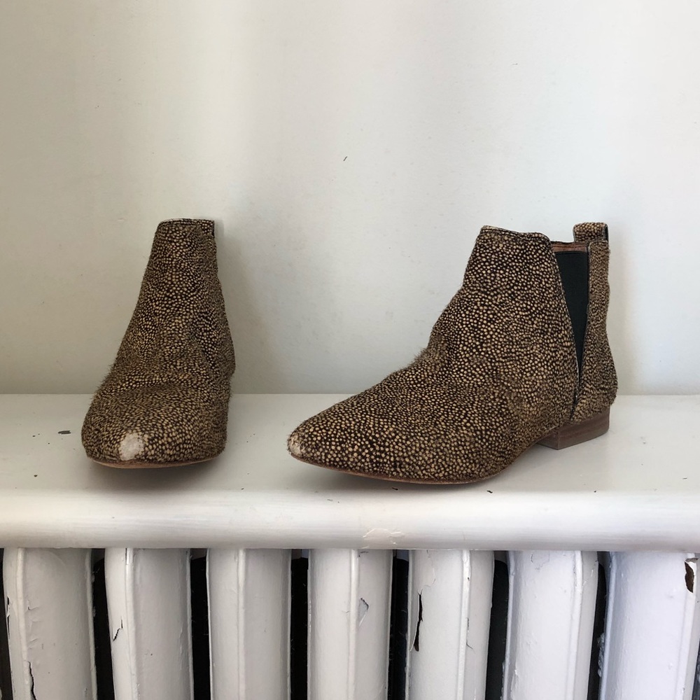 Madewell cheetah Chelsea Boots